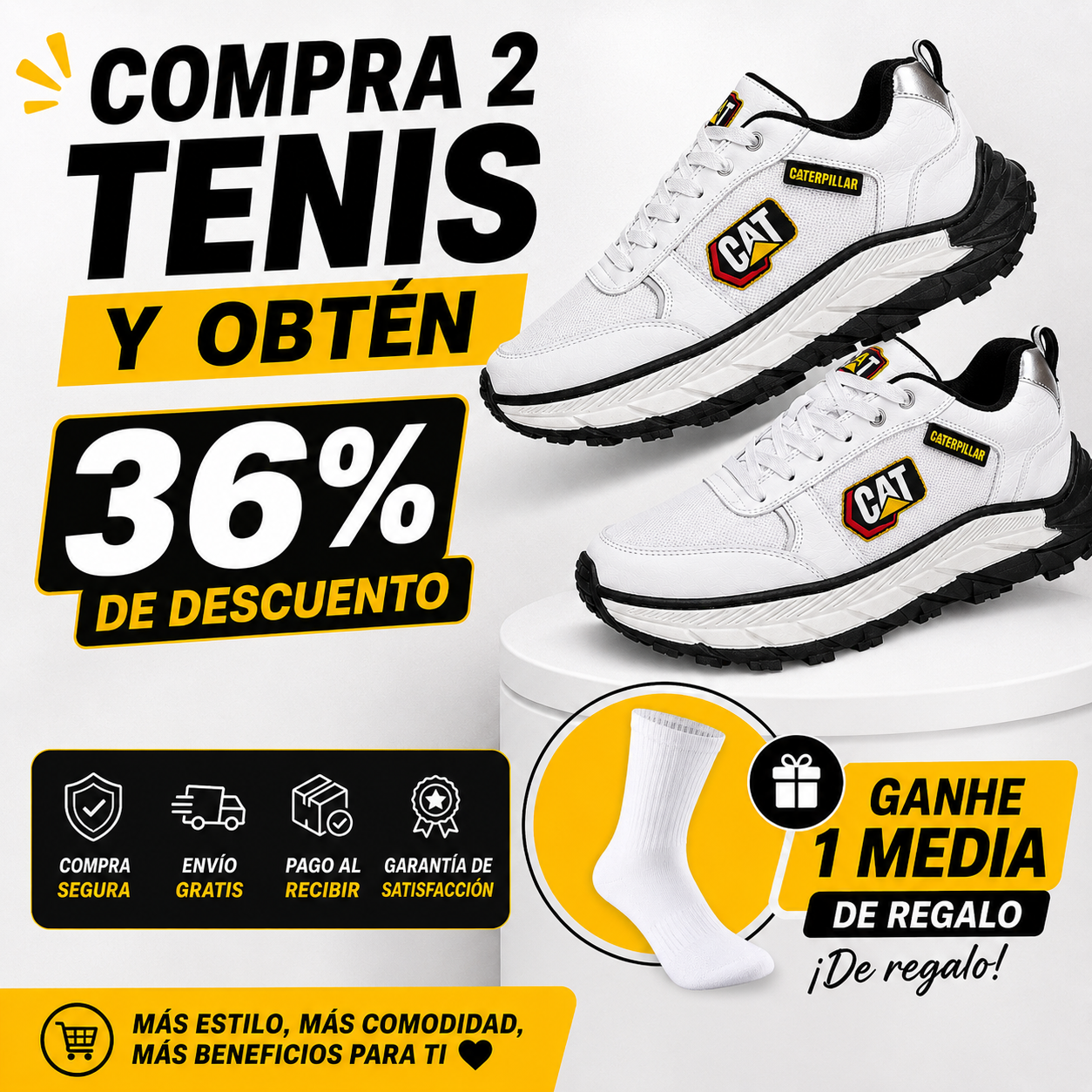 Zapatillas CAT - CAT Urban Force + Envio Gratis + Regalo
