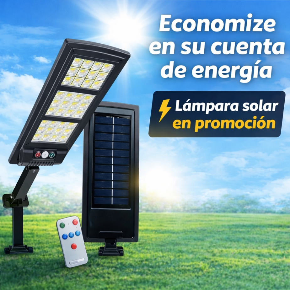 Lampará Solar- 💡 ¡Ilumina tu casa sin gastar electricidad!