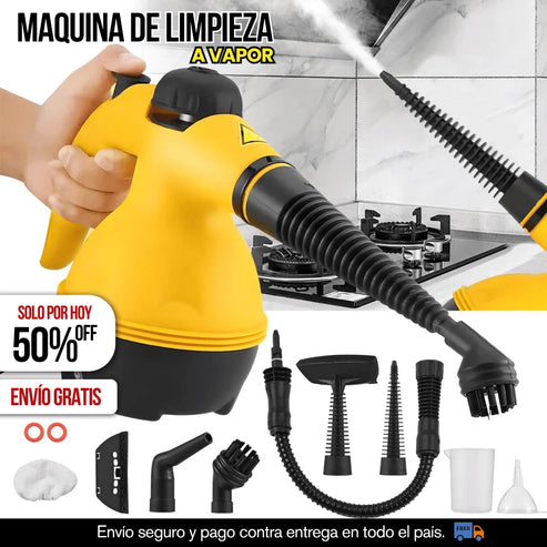 MÁQUINA DE LIMPIEZA A VAPOR MULTIFUNCIONAL + 9 Accesorios GRATIS 🎁