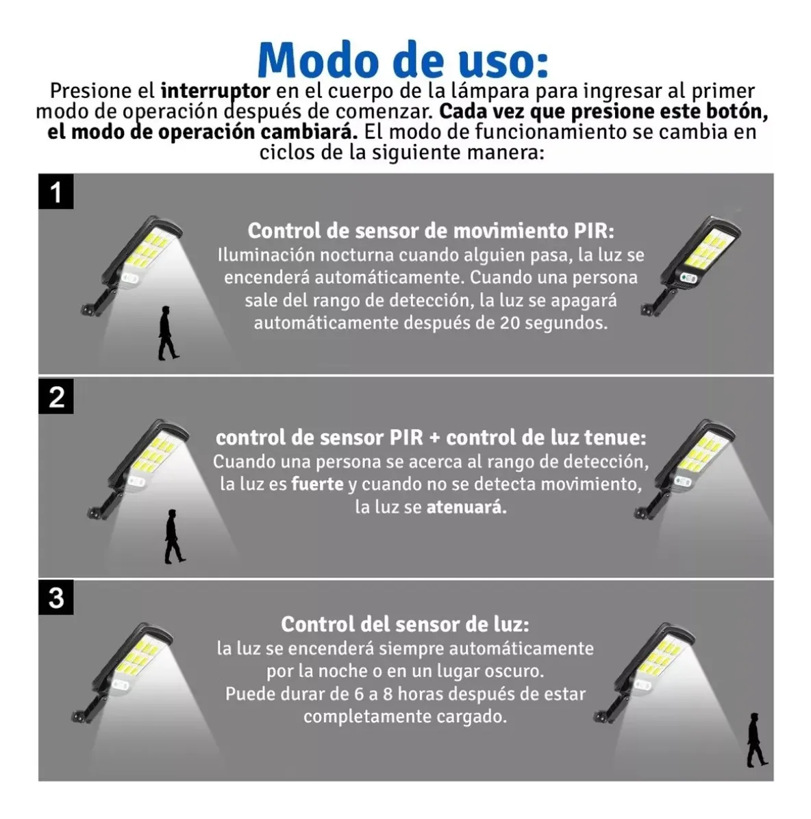 Lampará Solar- 💡¡ Ilumina tu jardín sin pagar un solo peso de electricidad !